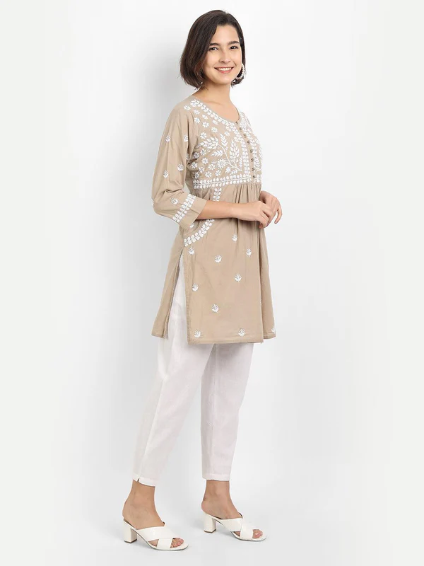 most comfortable daily wear embroidered kurti