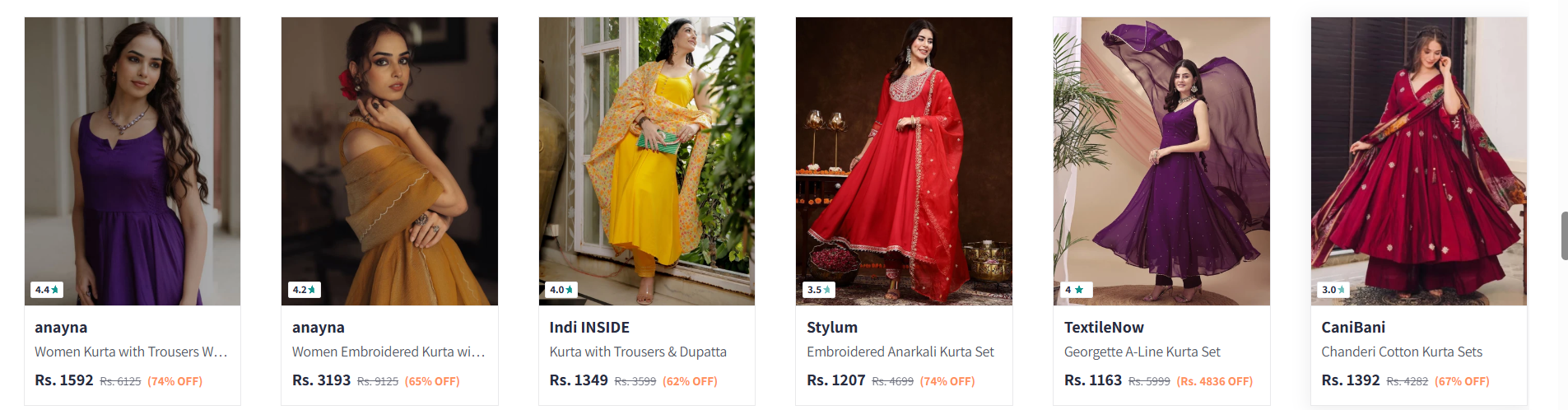 Partywear latest designer Anarkali kurtis