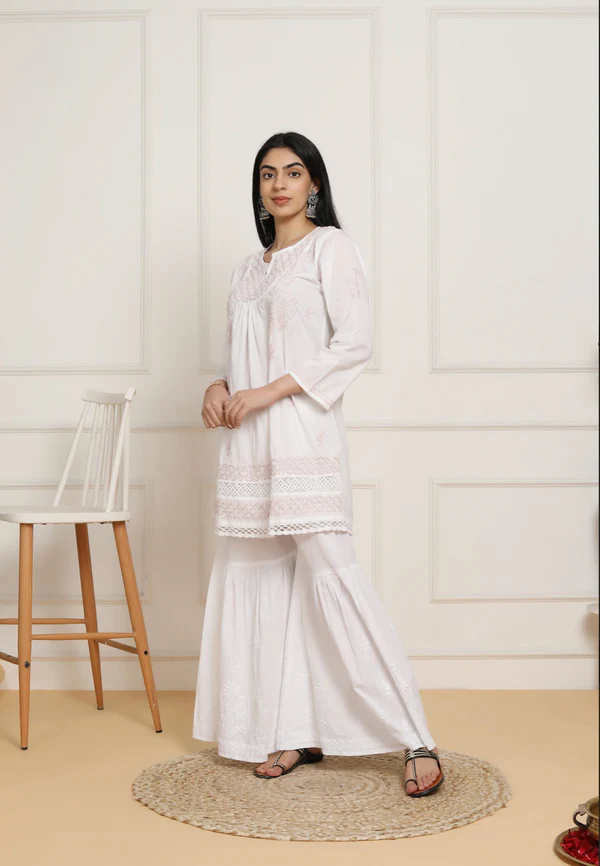 most comfortable daily wear embroidered kurti