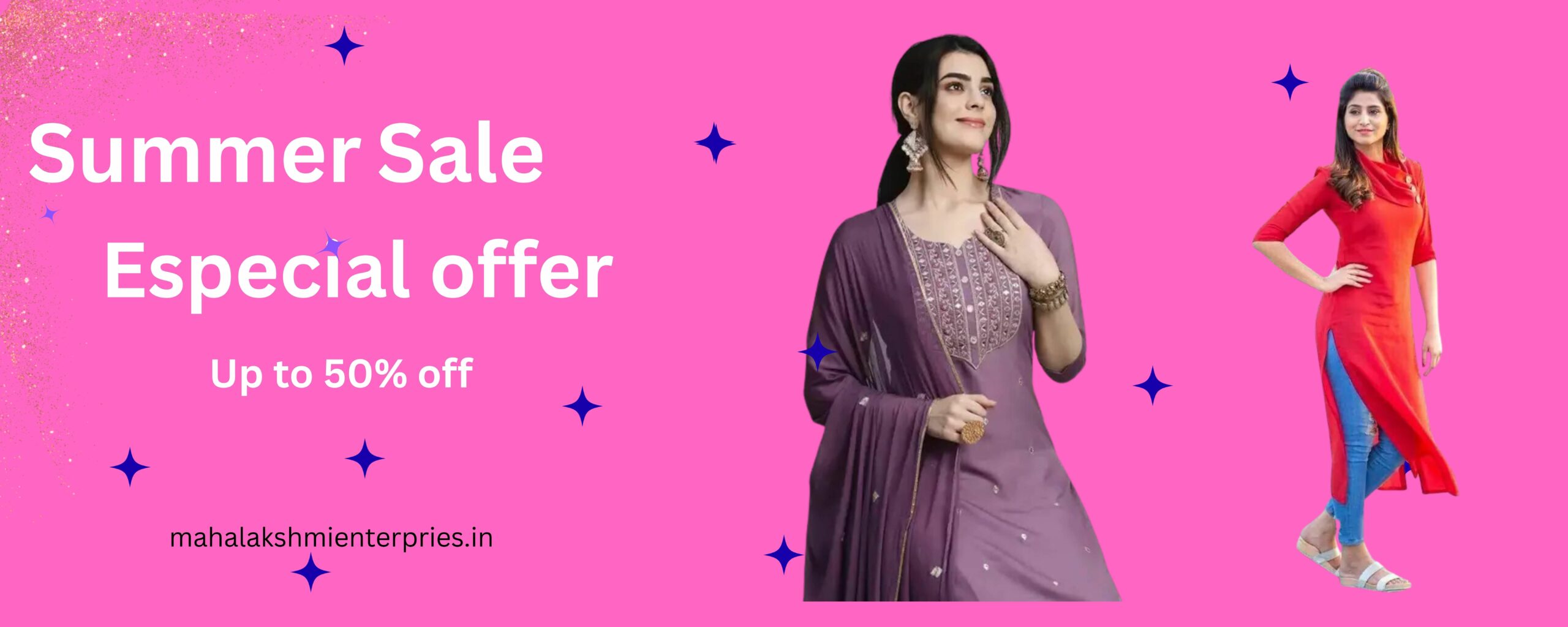 Yellow and White Modern Fashion Store Special Promo Summer Sale Banner